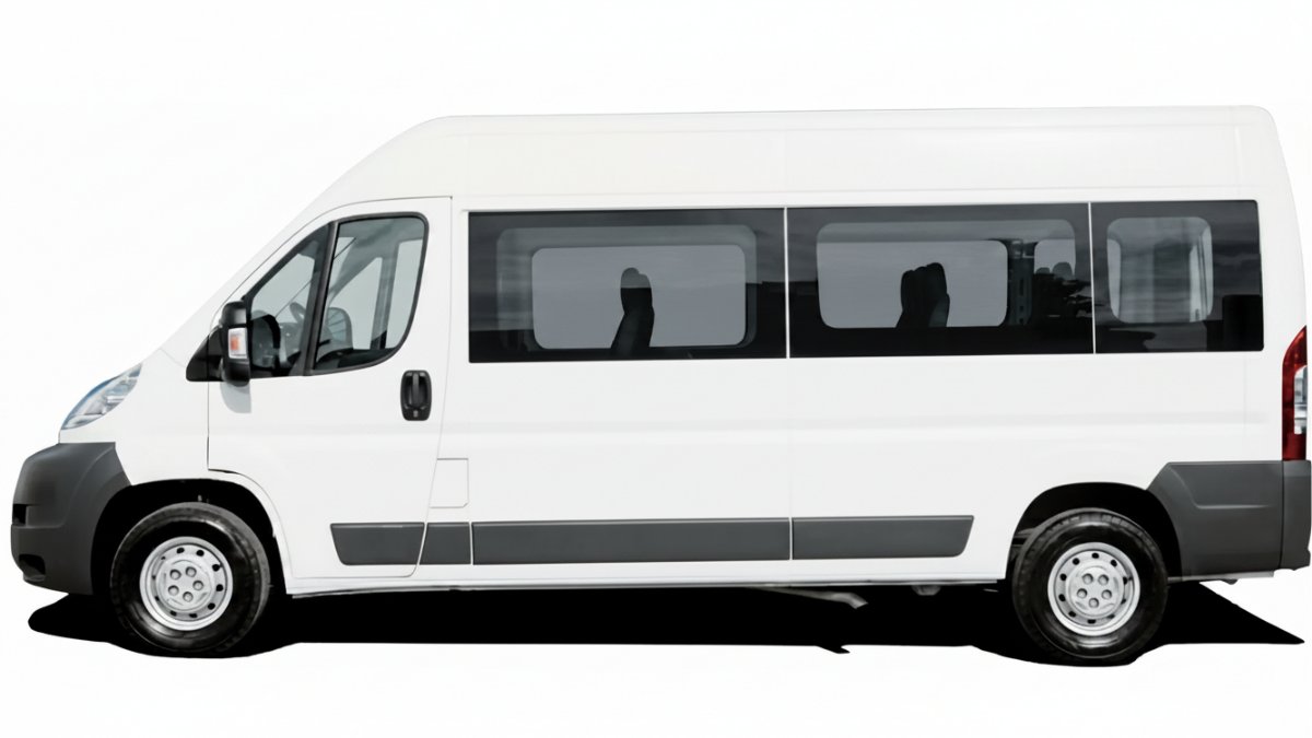 Blick nach innen ohne Folie – Transporter klar sichtbar